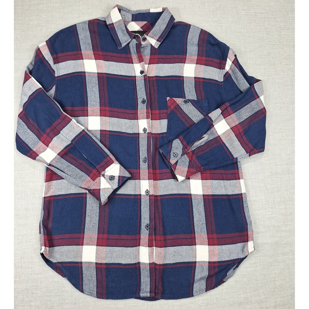 Rails Jackson Plaid Button Down Shirt Catalina Wine Navy Red White Small